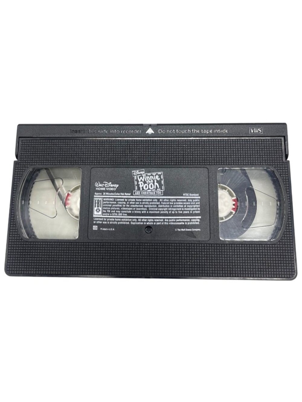 Winnie The Pooh and Christmas too VHS Walt Disney color English not rated READ